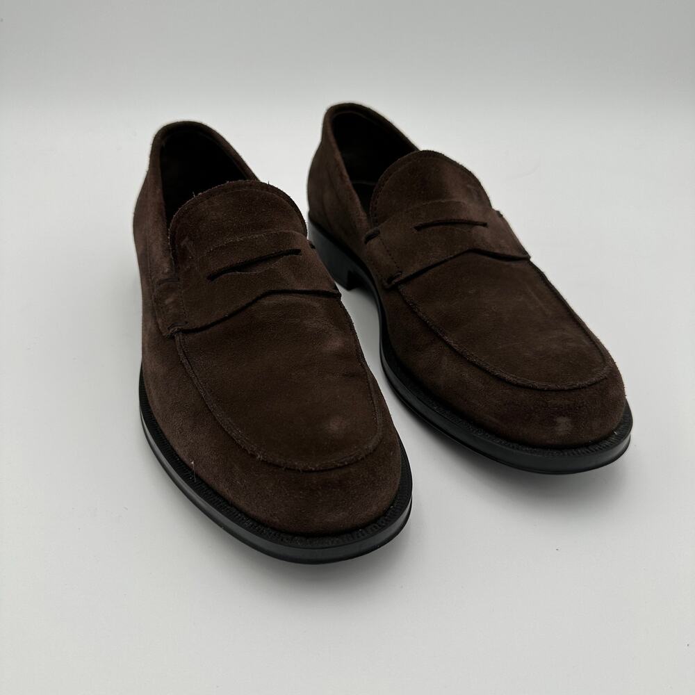 Sz 5.5 Tod's Gommino Loafers in Suede Mens Shoes Made in Italy